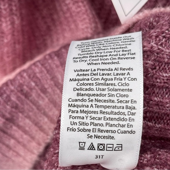Terra & Sky Pink Ombre Textured Pullover Sweater Size 2X - Picture 13 of 13